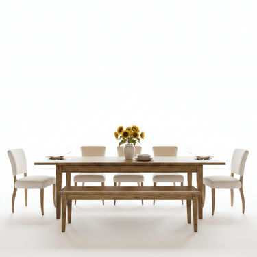Toulouse Extendable Dining Suite – Smokehouse Rustic Light at Online8 Furniture Auckland NZ