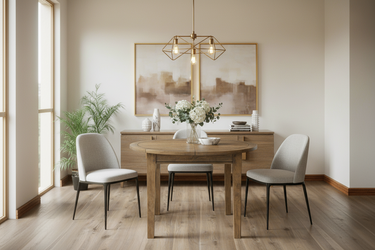 Toulouse Extendable Round Dining Table - 100-140cm at Online8 Furniture Auckland NZ