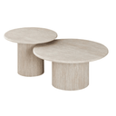 Tuscan Travertine Coffee Table Nest at Online8 Furniture Auckland NZ