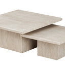 Tuscan Travertine Coffee Table Nest at Online8 Furniture Auckland NZ