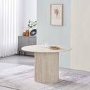 Tuscan Travertine Round Dining Table at Online8 Furniture Auckland NZ