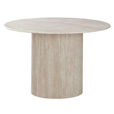 Tuscan Travertine Round Dining Table at Online8 Furniture Auckland NZ