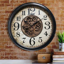 Two Tone Metal Gear Wall Clock at Online8 Furniture Auckland NZ