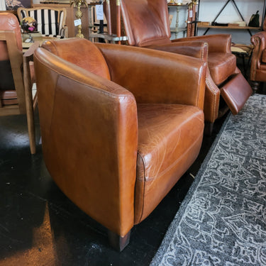 Vanguard Vintage Leather Armchair - Vintage Cigar at Online8 Furniture Auckland NZ