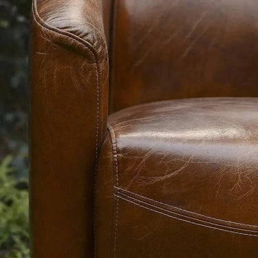 Vanguard Vintage Leather Armchair - Vintage Cigar at Online8 Furniture Auckland NZ