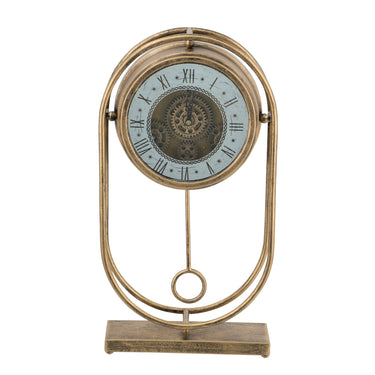 Vanguard Table Clock with Gears at Online8 Furniture Auckland NZ