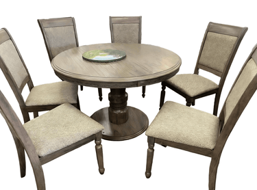 Venice Dining Suite 6 Seater - Bright Grey at Online8 Furniture Auckland NZ