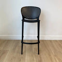 Verona Indoor/Outdoor Barstool - Black at Online8 Furniture Auckland NZ