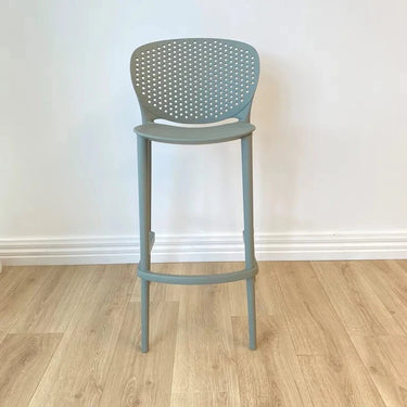 Verona Indoor/Outdoor Barstool - Moss Grey at Online8 Furniture Auckland NZ