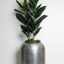 Vienna Aluminum Side Table - Antique Silver at Online8 Furniture Auckland NZ