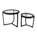 Vigo Side Table set/2 - Black at Online8 Furniture Auckland NZ