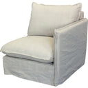 Villa 3 Seat Slip Cover Sofa with Ottoman - Salt & Pepper at Online8 Furniture Auckland NZ