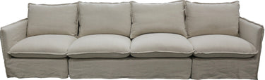 Villa Corner Slip Cover Suite - Center Double - Salt & Pepper at Online8 Furniture Auckland NZ