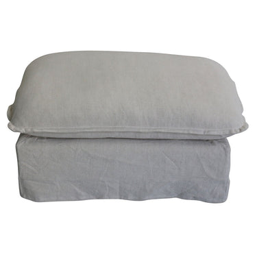 Villa Slip Cover Corner Suite - Ottoman - Salt & Pepper at Online8 Furniture Auckland NZ