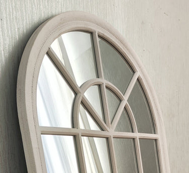 Vintage Cream Church Window Mirror at Online8 Furniture Auckland NZ