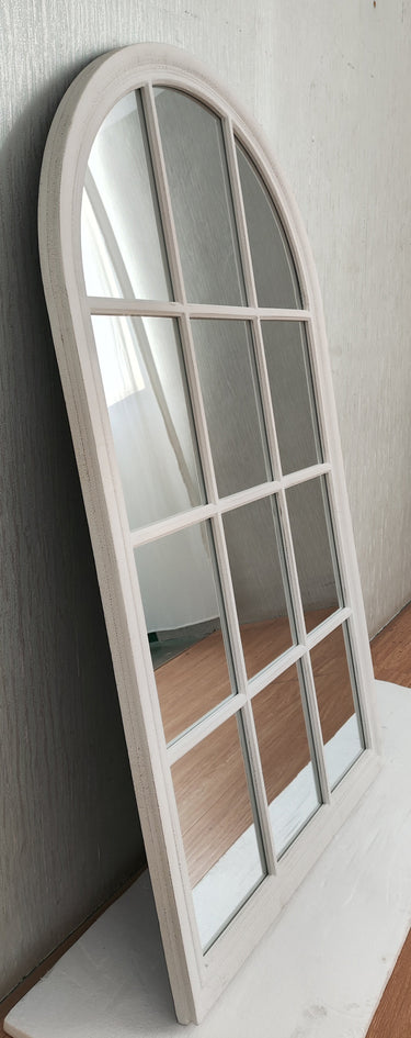 Vintage Cream Church Window Mirror at Online8 Furniture Auckland NZ