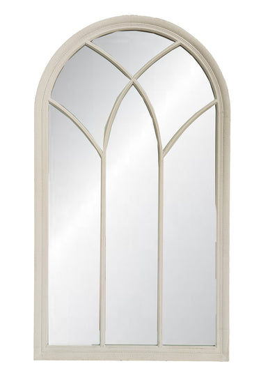 Vintage Cream Church Window Mirror at Online8 Furniture Auckland NZ