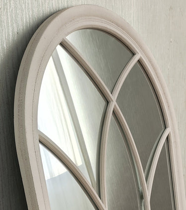 Vintage Cream Church Window Mirror at Online8 Furniture Auckland NZ