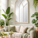 Vintage Cream Church Window Mirror at Online8 Furniture Auckland NZ