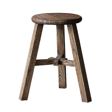 Vintage Elm Stool - Reclaimed Elm at Online8 Furniture Auckland NZ