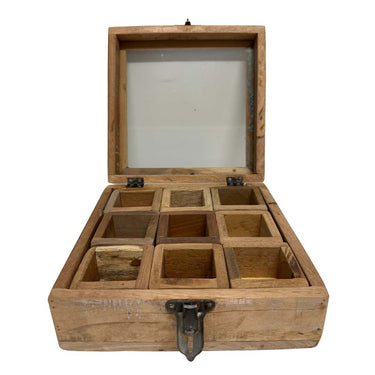 Vintage Spice Box with Glass Display at Online8 Furniture Auckland NZ