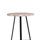 VISTA Bistro Table - Travertine Finish at Online8 Furniture Auckland NZ