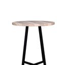 VISTA Bistro Table - Travertine Finish at Online8 Furniture Auckland NZ