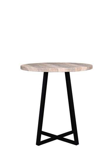 VISTA Bistro Table - Travertine Finish at Online8 Furniture Auckland NZ