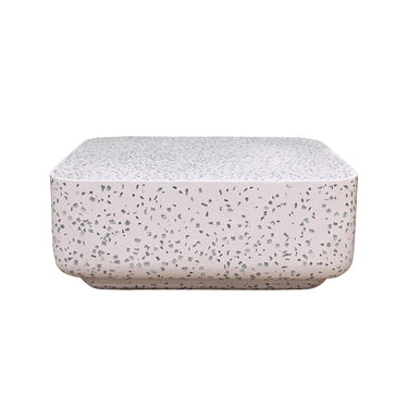 VISTA Bowie Square Coffee Table - Clear Terrazzo at Online8 Furniture Auckland NZ