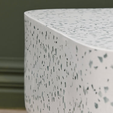 VISTA Bowie Square Coffee Table - Clear Terrazzo at Online8 Furniture Auckland NZ