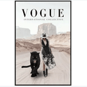 Vogue Black Panther Canvas Wall Art at Online8 Furniture Auckland NZ