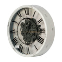 Wall Clock with Gears and Roman Numeral at Online8 Furniture Auckland NZ