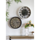 Wall Clock with Gears and Roman Numeral at Online8 Furniture Auckland NZ