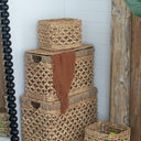Water Hyacinth Basket Set of 4 at Online8 Furniture Auckland NZ