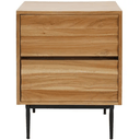 Wave Bedside Table - Natural at Online8 Furniture Auckland NZ