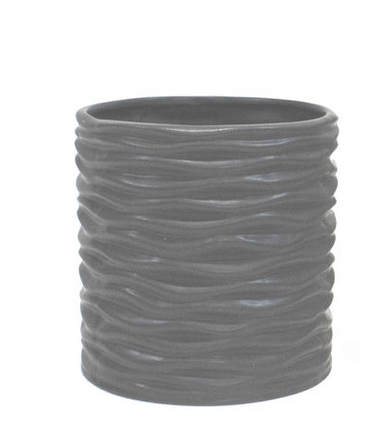Wave Textured Pot Black at Online8 Furniture Auckland NZ