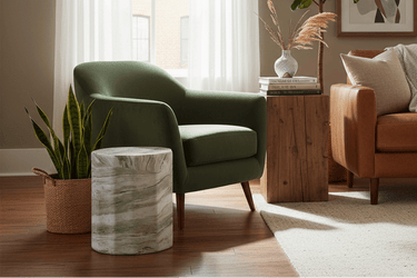 Waves MGO Stool – Jade Marble at Online8 Furniture Auckland NZ