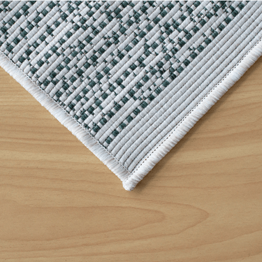Weaver Indoor/Outdoor Border Green Runner at Online8 Furniture Auckland NZ