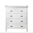 Wellesley 4 Drawer Tallboy White at Online8 Furniture Auckland NZ
