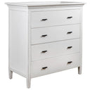 Wellesley 4 Drawer Tallboy White at Online8 Furniture Auckland NZ