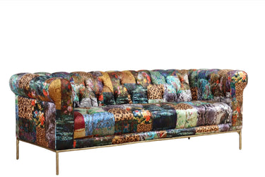 Weymouth Chesterfield Patchwork 3 Seater Sofa at Online8 Furniture Auckland NZ