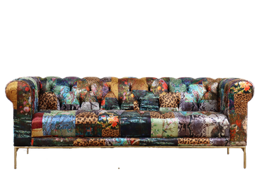 Weymouth Chesterfield Patchwork 3 Seater Sofa at Online8 Furniture Auckland NZ