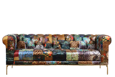 Weymouth Chesterfield Patchwork 3 Seater Sofa at Online8 Furniture Auckland NZ