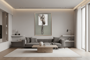 White Horse With Reins Canvas at Online8 Furniture Auckland NZ