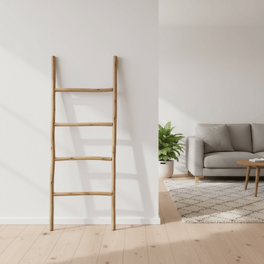 Wide Rustic Ladder – Natural at Online8 Furniture Auckland NZ
