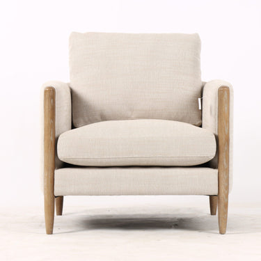 Willow Armchair - Linen & Oak at Online8 Furniture Auckland NZ