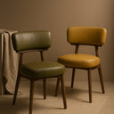 Willow Dining Chair - Ginger Leather at Online8 Furniture Auckland NZ