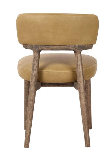Willow Dining Chair - Ginger Leather at Online8 Furniture Auckland NZ
