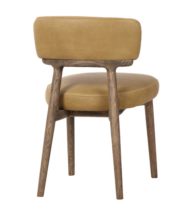 Willow Dining Chair - Ginger Leather at Online8 Furniture Auckland NZ