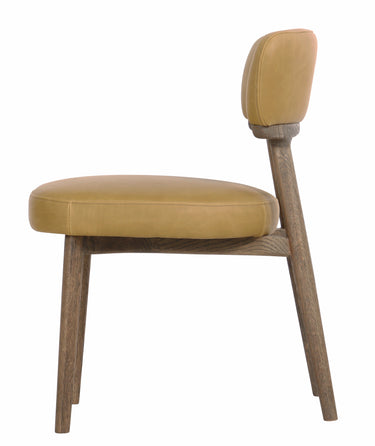 Willow Dining Chair - Ginger Leather at Online8 Furniture Auckland NZ